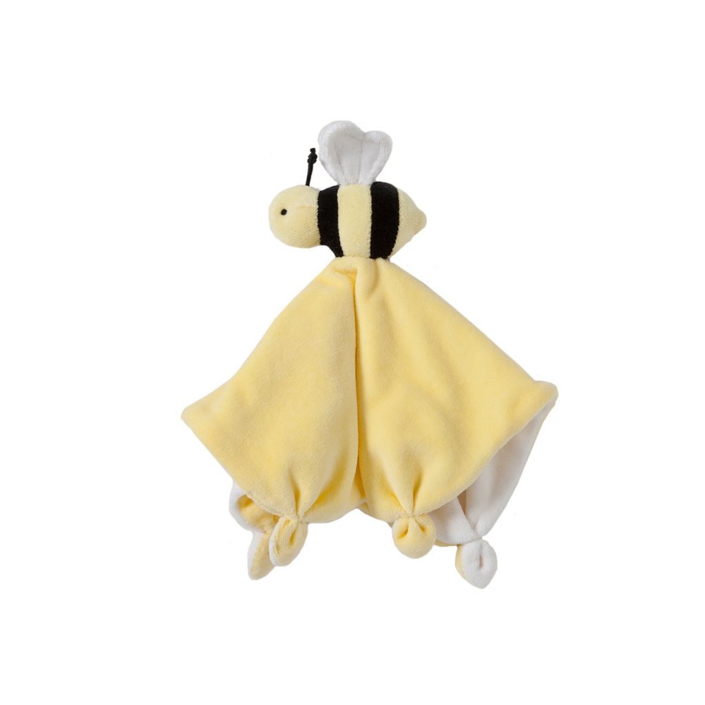 2. Burt's Bees Baby - Lovey Plush, Hold Me Bee Soother Security Blanket, Organic Cotton (Sunshine Yellow) -Best Bed Blankets.