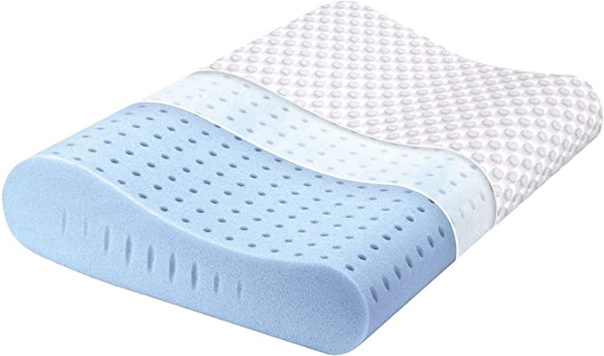 6. Milemont Memory Foam Pillow, Cervical Pillow, Orthopedic Contour Pillow Support for Back, Stomach, Side Sleepers, Bed Pillows for Sleeping, CertiPUR-US, Queen Size -Best Neck & Cervical Pillows.