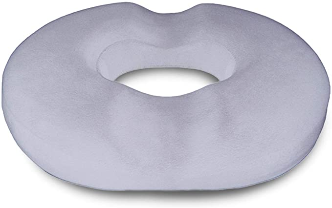 2. Donut Pillow Hemorrhoid Seat Cushion - Orthopedic Memory Foam – Contoured Luxury Comfort, Pain Relief and Supports Prostate, Pregnancy, Post Natal Sciatica Coccyx, Surgery & Tailbone Pressure Dr Flink -Best Specialty Medical Pillows.