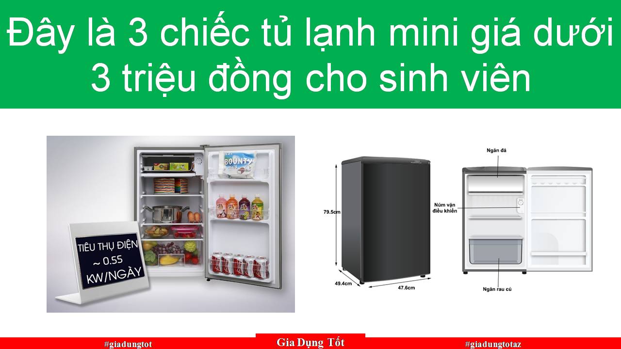 Đây là 3 chiếc tủ lạnh mini giá dưới 3 triệu đồng cho sinh viên