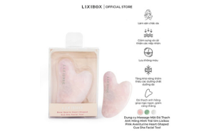 Dụng Cụ Massage Mặt Đá Thạch Anh Hình Trái Tim Lixibox – Bí quyết giúp làn da căng mịn ngay tại nhà1