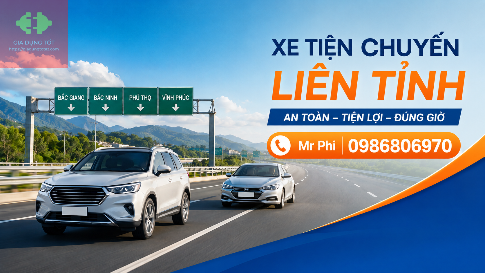 Dịch vụ xe tiện chuyến Bắc Giang, Bắc Ninh đi Phú Thọ, Vĩnh Phúc – Giá tốt, đi ngay